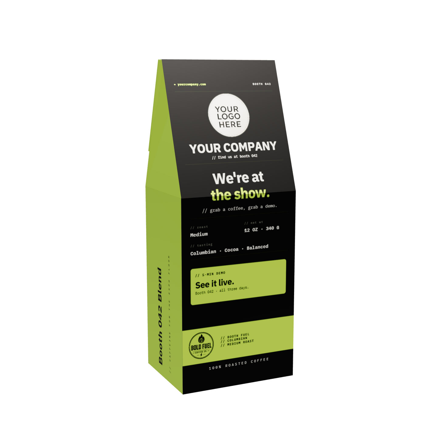 Booth Fuel | Custom Branded Coffee for Trade Shows and Events