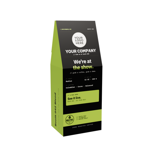 Booth Fuel | Custom Branded Coffee for Trade Shows and Events